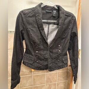 New York‎ & Company Fitted Denim Jacket Blazer. Size 6.